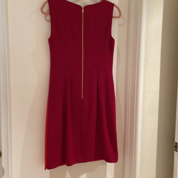 Classy Elie Tahari red wood dress - Picture 2 of 10